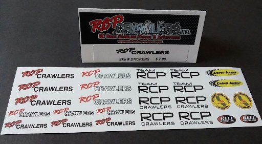  RCP DECALS/STICKERS  "RED"  