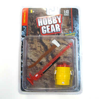 Hobby Gear 1:10 Scale Accessories (Jack, Axe, Water Jug)