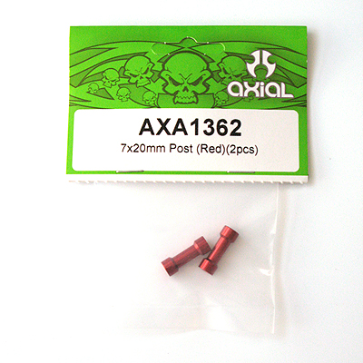 Axial 7x20mm Post (Red) (2pcs.) AXA1362
