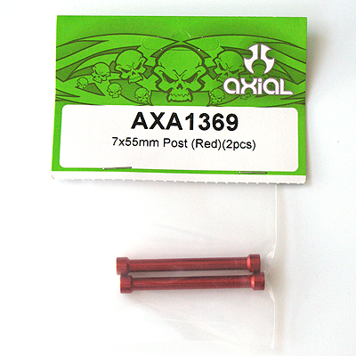 Axial 7x55mm Post (Red) (2pcs.) AXA1369