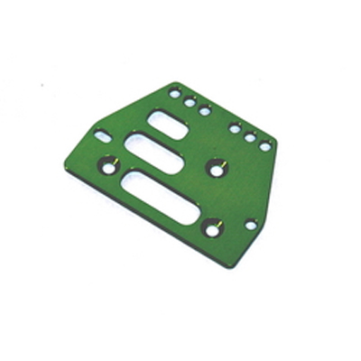 STRC Machined Alum. Adjustable 4 link Front/Rear Plate (Green) (1pc.) STA30485G