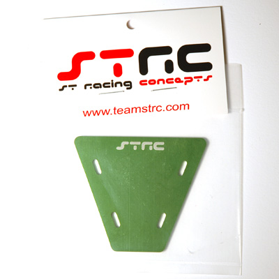 STRC Machined Aluminum Electronics Plate For AX-10 (Green)