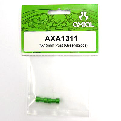 Axial 7x15mm Post (Green)(2pcs) axa1311