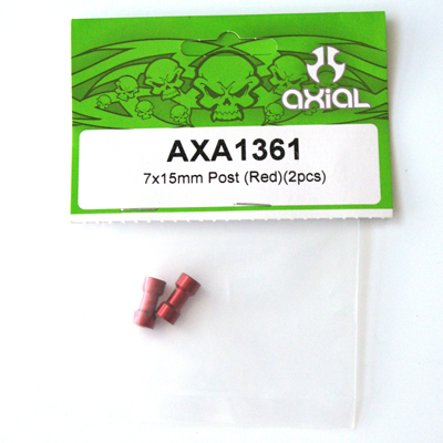 Axial 7x15mm Post (Red)(2pcs) axa1361