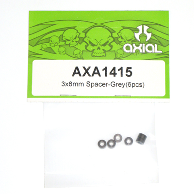 3x3x6mm Spacer (Grey) (6pcs.) axa1415