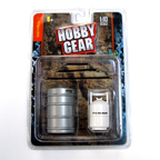 Hobby Gear 1:10 Scale Accessories (Keg, Propane Tank, 3 Bungees)