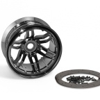 Axial Racing 40 Series Narrow Beadlocks Black Chrome  (2)