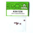 Axial 1x6mm Spacer (Red) (6pcs)