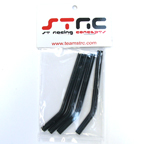 STRC Custom Threaded 30 Degree Bend Suspension Links (Black) 4pcs