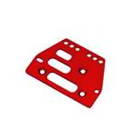 STRC Machined Alum. Adjustable 4 link Front/Rear Plate (Red) (1pc.)
