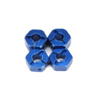 Stampede/Rustler/Bandit/Slash 12mm Lock-pin Style Alum. Wheel Hex (Blue)