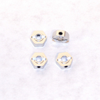 STRC TAMIYA CR01 CNC ALUMINUM 6MM HEX ADAPTER (4 PCS) SILVER