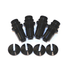 STRC TAMIYA CR01 CNC ALUMINUM THREADED SHOCK SET (4 PCS) BLACK