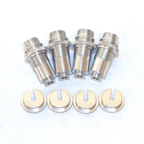 STRC TAMIYA CR01 CNC ALUMINUM THREADED SHOCK SET (4 PCS) SILVER
