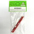 Axial Threaded Aluminum Pipe 6x106mm (Red)(2Pcs) AX30451