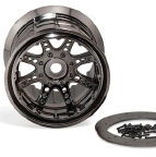 Axial Racing 8 Spoke Beadlock Wheels (2) Black Chrome
