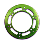 Axial Racing2.2 Rock Beadlock Ring Green (2)