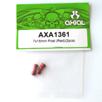 Axial 7x15mm Post (Red)(2pcs) axa1361