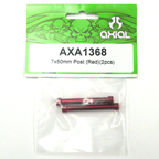 Axial 7x50mm Post (Red) (2pcs) axa1368