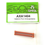 Axial 7x60mm Post (Orange)(2pcs) axa1404