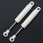 Scale 90mm White Shocks with Internal Springs (2x)
