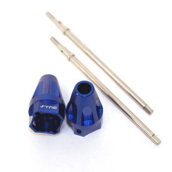 STRC Wheely King Blue Rear Axle Lock Out with Drive shafts (1 Pair)