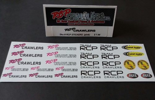  RCP DECALS/STICKERS  "PINK" 