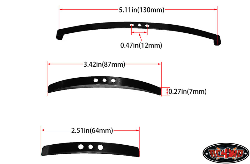 RC4WD Soft Steel Leaf Spring for Trail Finder 2 