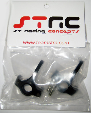 STRC Racing Aluminum CNC Machined Hi-Clearence Knuckles For AX10 (Black) STA80003BK