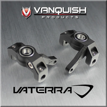 VPS06951 Vaterra Twin Hammers HD Aluminum Front Spindles, Steering Knuckles Black