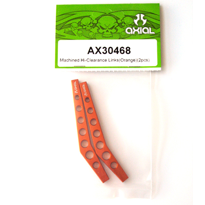 Axial Machined Hi-Clearence Links (Orange) (2pcs) AX30468