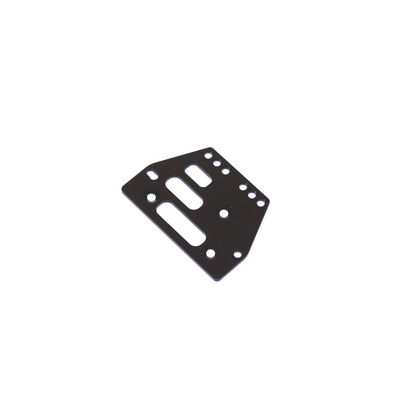 STRC Machined Alum. Adjustable 4 link Front/Rear Plate (Black) (1pc.) STA30485BK