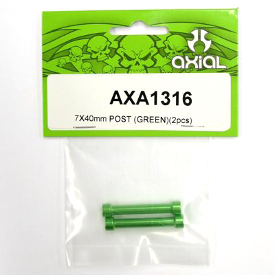 Axial 7x40mm Post (Green)(2pcs) axa1316