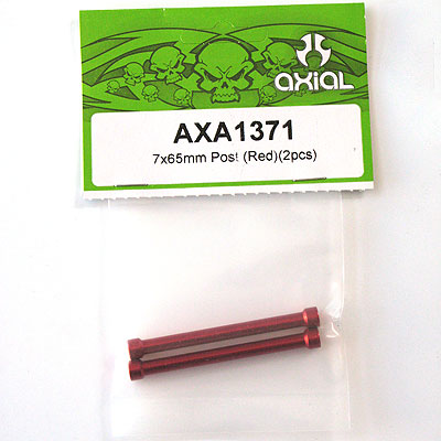 Axial 7x65mm Post (Red)(2pcs) AXA1371