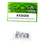 Axial Spring 12.5x40mm 3.6lbs/in - Soft (White) 2Pcs.