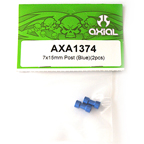 Axial 7x15mm Post (Blue)(2pcs) AXA1374