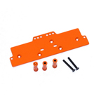STRC Machined Alum. Adjustable 4 link front servo/battery mount (Orange) STA30486O