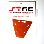 STRC Machined Aluminum Electronics Plate For AX-10 (Orange)