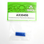 Axial Threaded Aluminum Pipe 6x33mm (Blue)(2pcs) ax30456