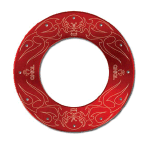Axial Racing Skull Beadlock Ring (2) Red