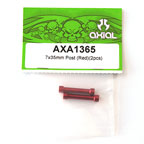 Axial 7x35mm Post (Red)(2pcs) axa1365
